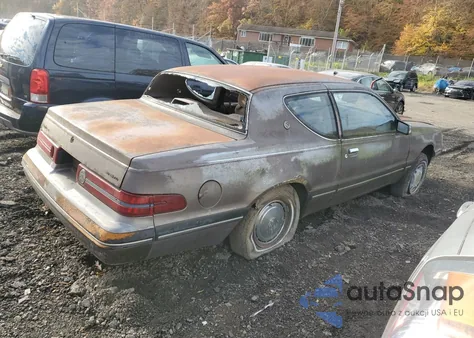 1987 Mercury Cougar Ls из США, поврежденный, VIN 1MEBM60F6HH603356